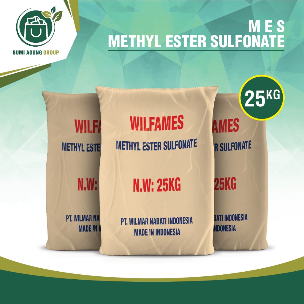 MES ex wilmar/ Methyl Ester Sulfonate Surfaktan Nabati / Bahan Detergen 25 KG WILFAMES 1sak 25KG