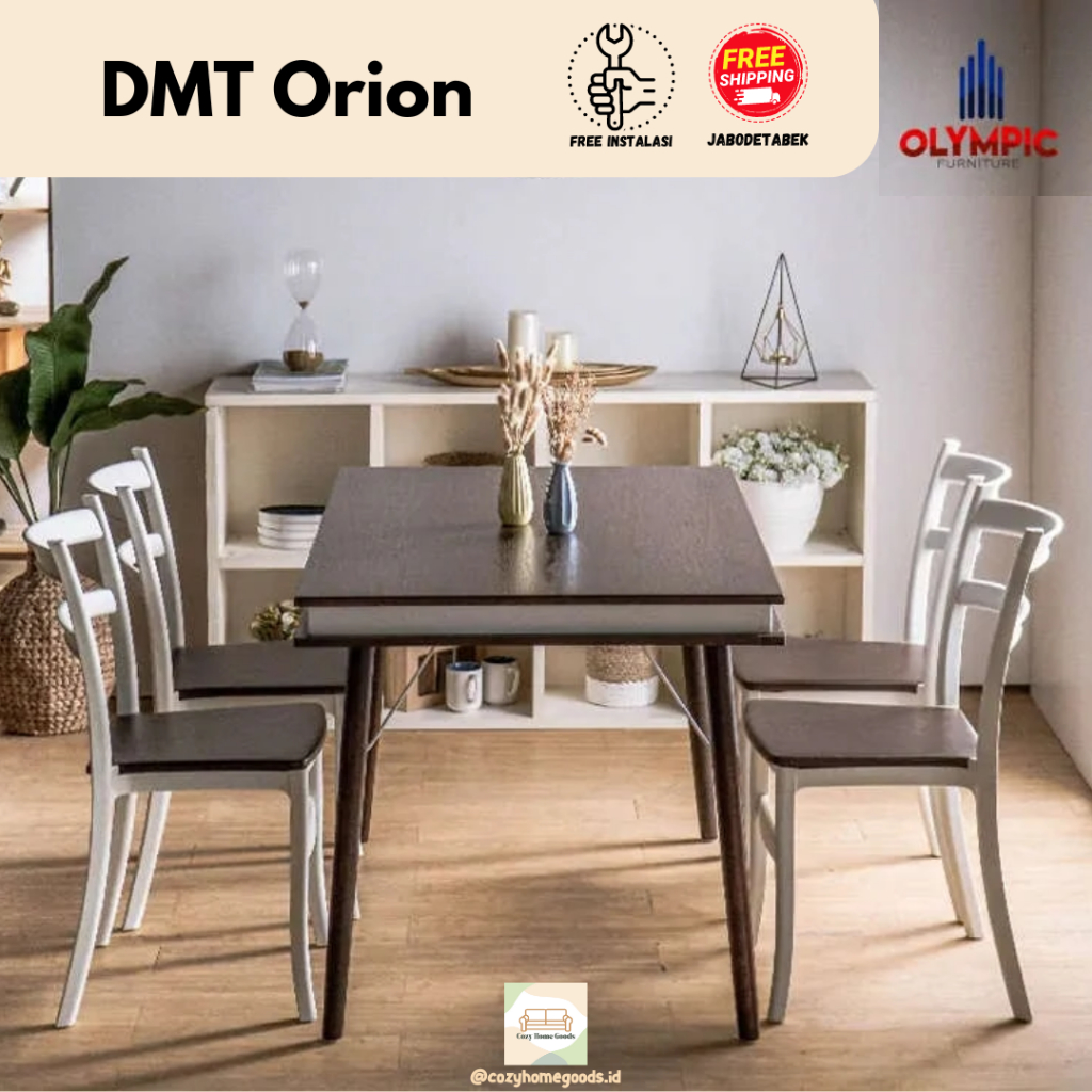 Meja Makan Set - Meja Makan 4 Kursi - DTM Orion - Olympic