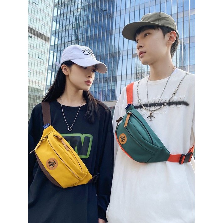 Tas Messenger Tas Pinggang Pria dan Wanita Tali Bahu Tali Bahu Disesuaikan Olahraga Besar -Tas Pingg