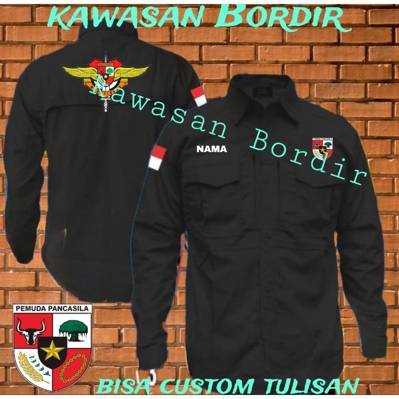 Terbaru kemeja tactikal pemuda Pancasila seragam tactikal pemuda Pancasila baju tactikal pemuda Panc