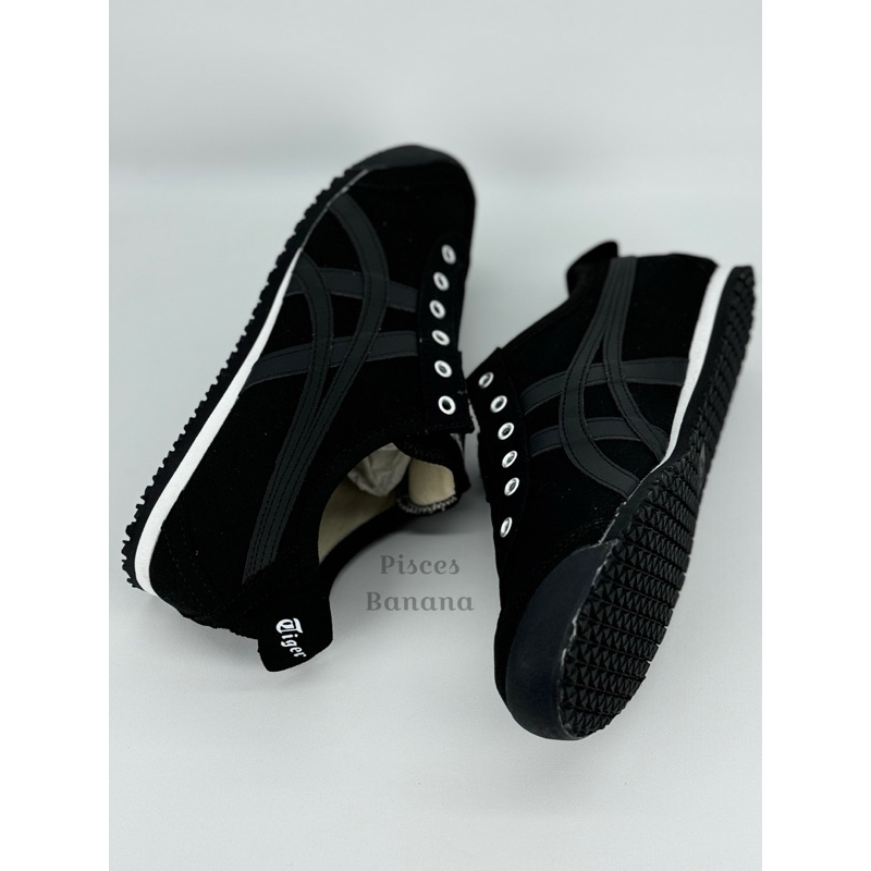 FAVORIT SEPATU ONITSUKA SLIP ON TRIPLE BLACK