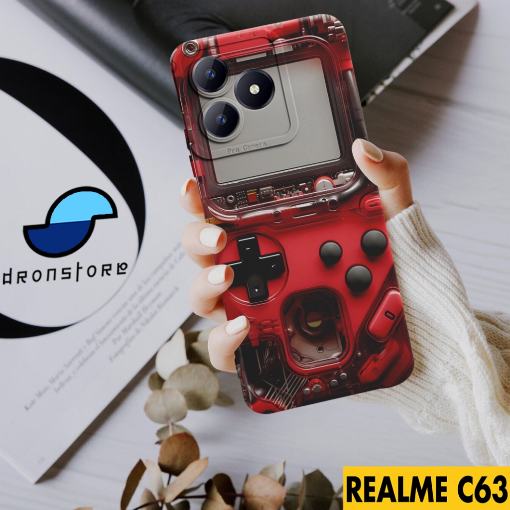 CASE REALME C63 MOTIF GAMEBOY - 23 - SOFTCASE PROTECT CAMERA PELINDUNG BELAKANG - SKENTEENAGE