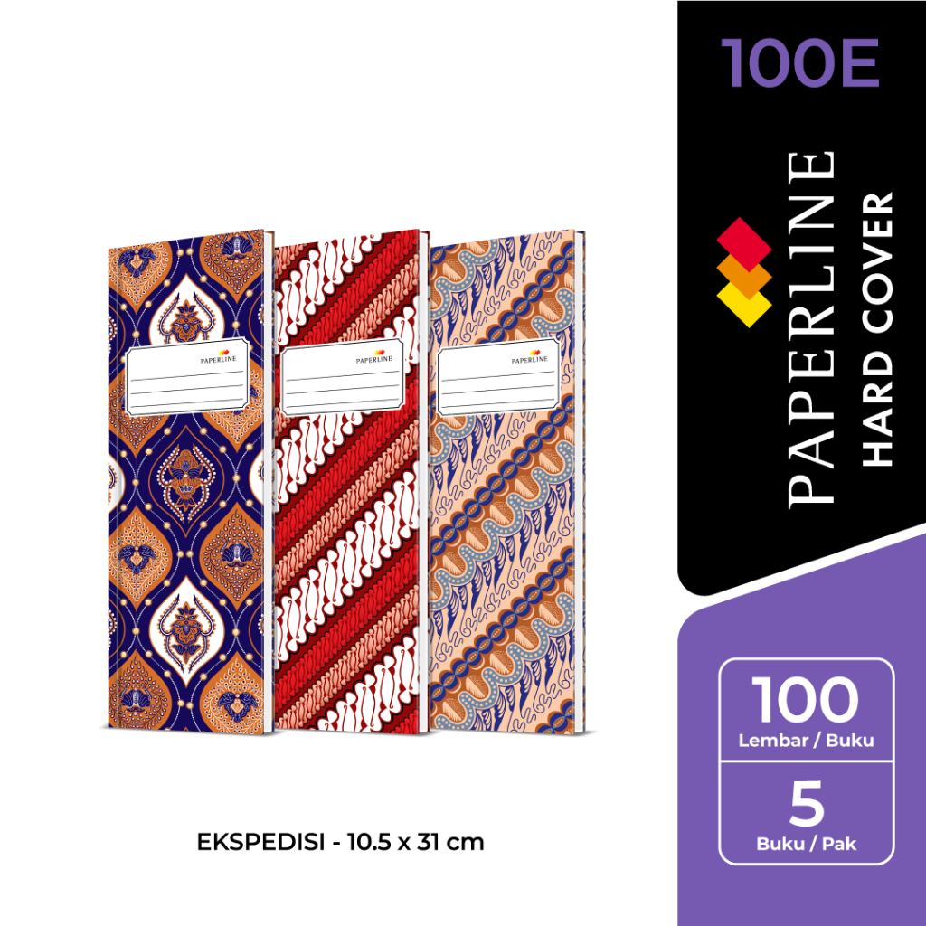 

[BMS Tangerang] Paperline Hard Cover Book 310 x 105mm Expedisi