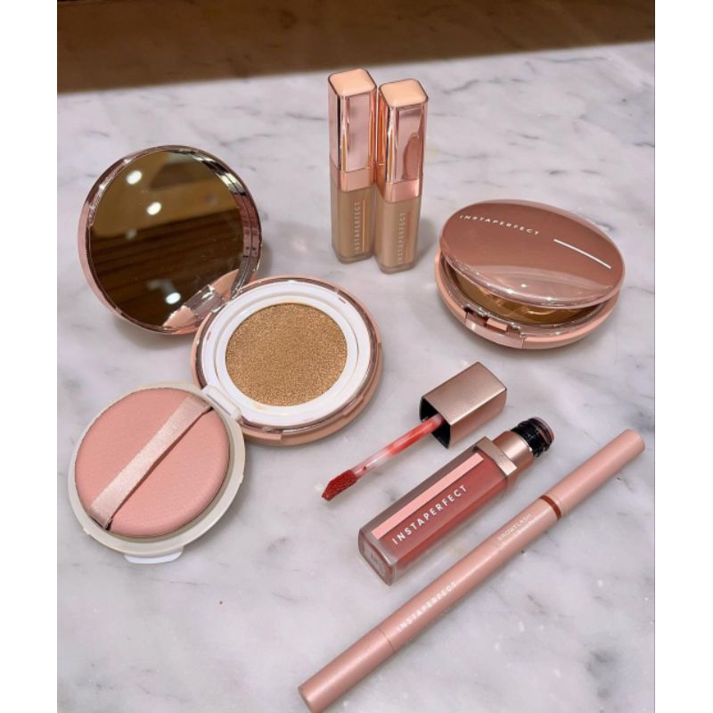 Wardah Instaperfect Cushion Primer Lipcream Foundation