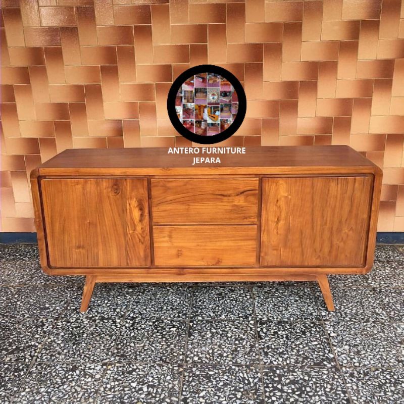 meja tv kayu jati / bufet tv / bufet minimalis / meja tv pendek