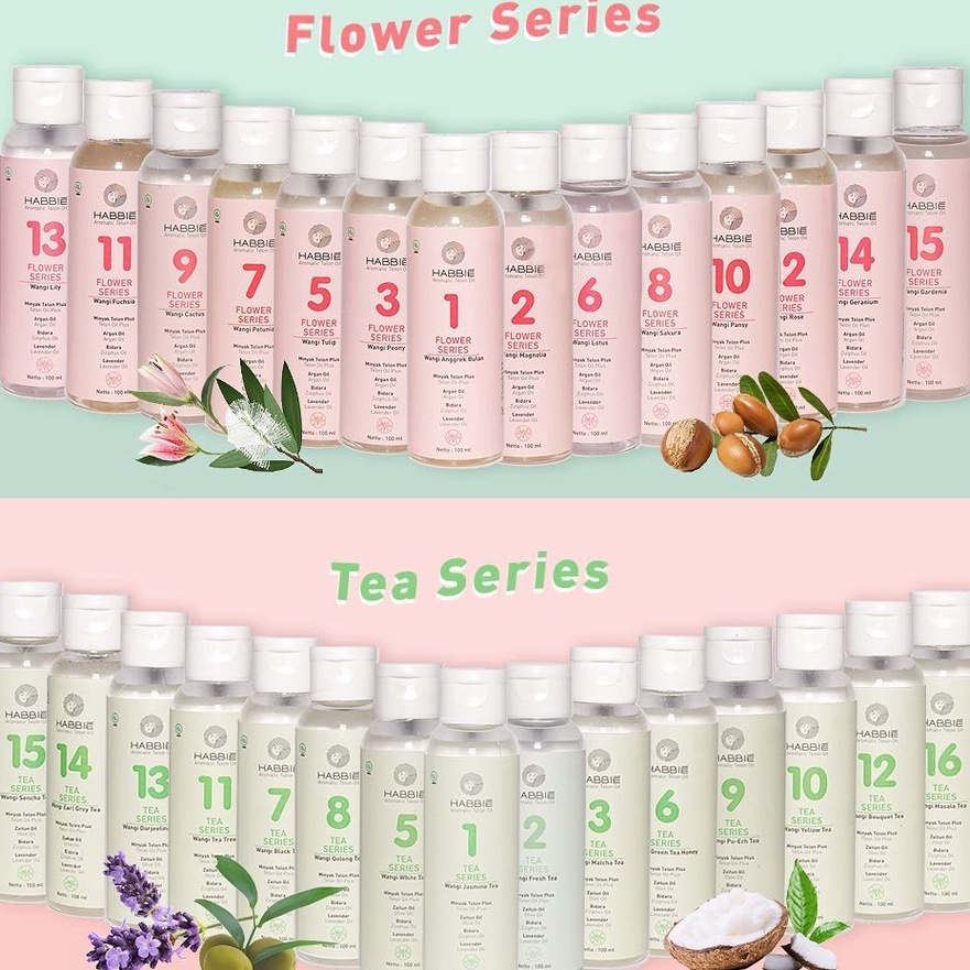 

Wow Habbie Minyak Telon Aromatic Telon Oil Flower dan Tea Series 1ml