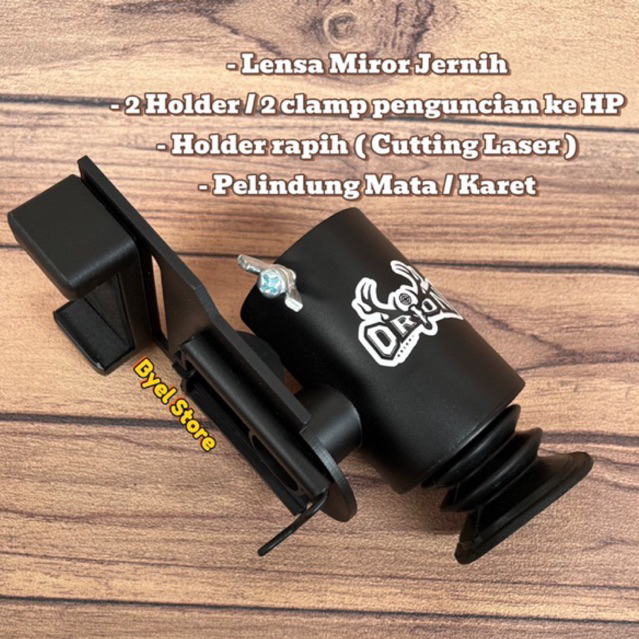 Monting Kamera Teleskop Samping - Mounting Kamera HP - Moncam samping