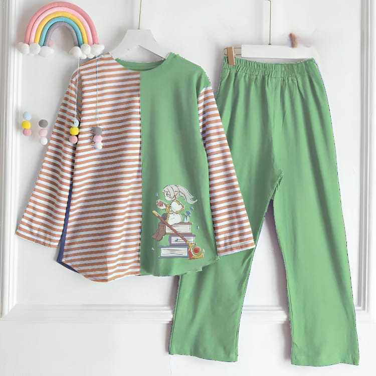 Frieren Set Kids/Amelia Kids/Barbie Set Kids  Setelan AnakTerbaru Bahan Crinkle Airflow Mix Shakila 