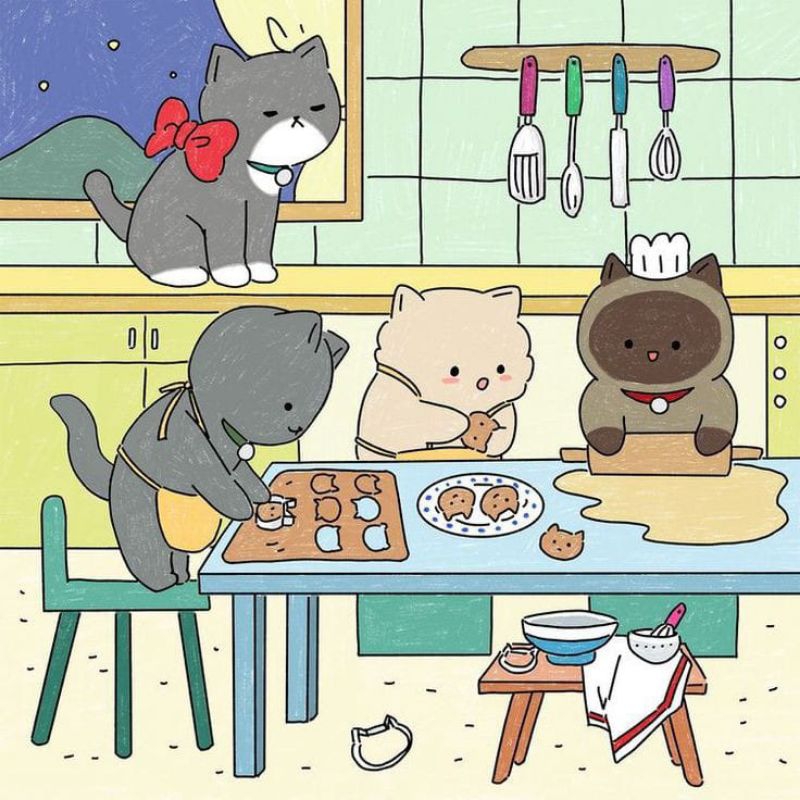 

Coloring book cat story vol. 2 for kids and adult 200gsm