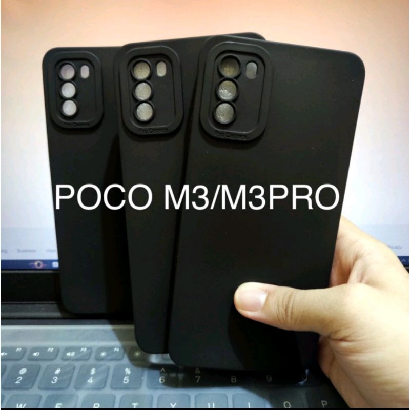 Case Pocco M3/M3 Pro/ SoftCase Full Black (Hitam) Terbaik