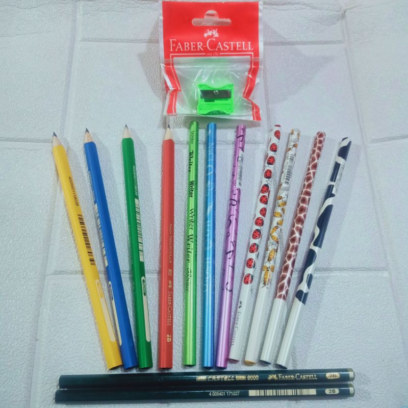 

Pensil 2B 9000 & motif Faber Castell(satuan)