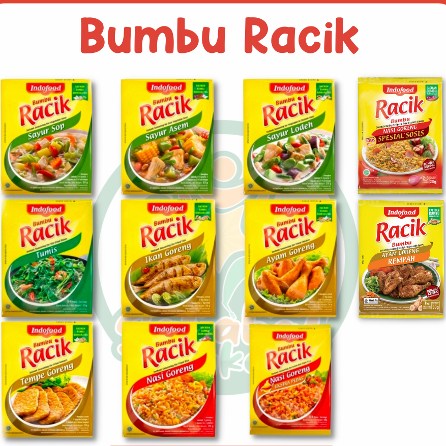 

BUMBU RACIK INSTAN INDOFOOD/SACHET 20 GRAM