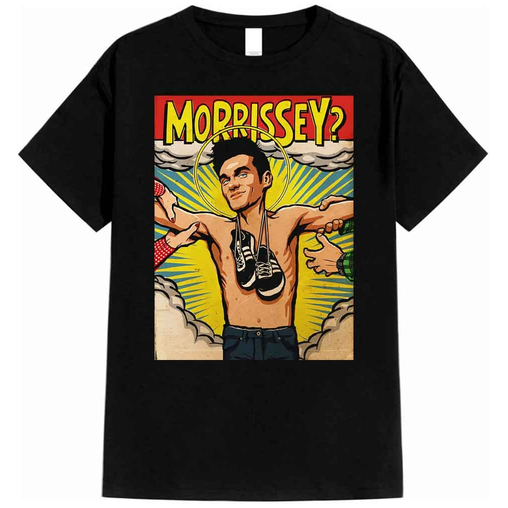 T-Shirt - MORISSEY Kaos Distro Musik BAND Premium Bahan 24s