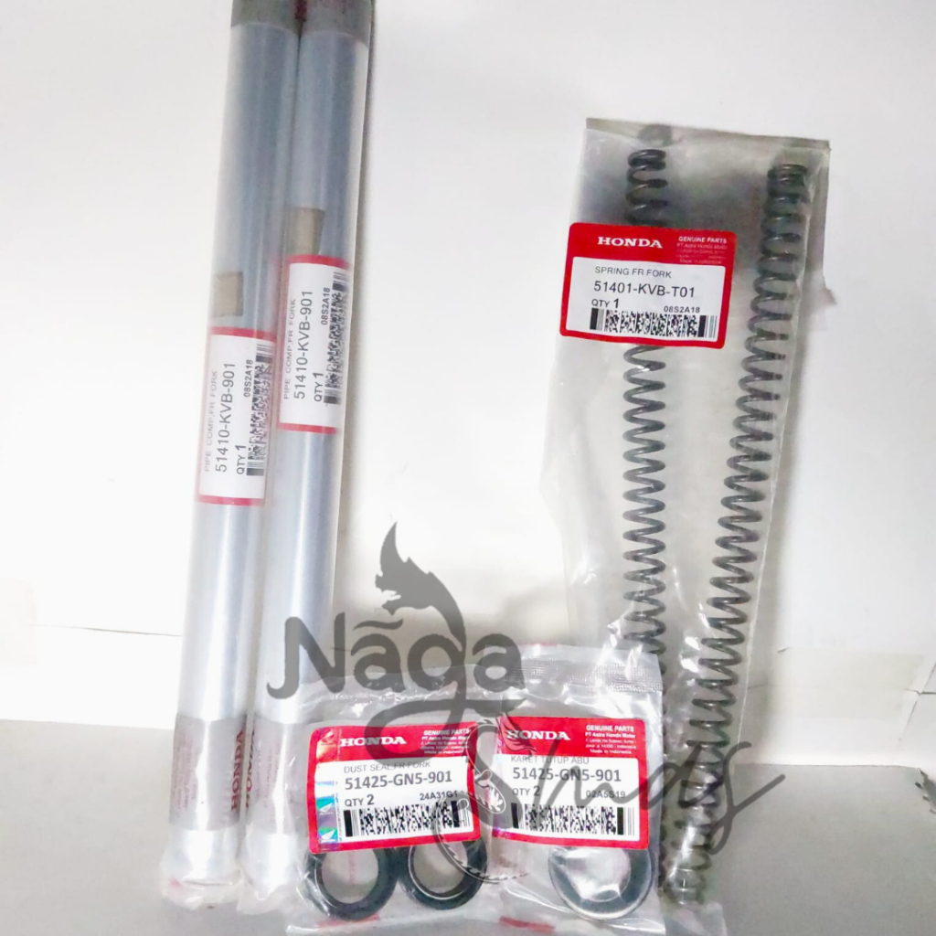 Paket As Shock Depan Vario Beat Karbu KVB Vario 110 Techno Scoopy Spacy+seal shock+karet abu+per sok