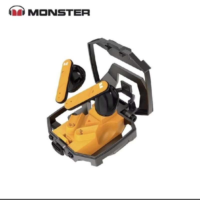 MONSTER XKT09 WIRELESS BLUETOOTH EARPHONE HEADSET TWS GAMING HIFI STEREO Metal