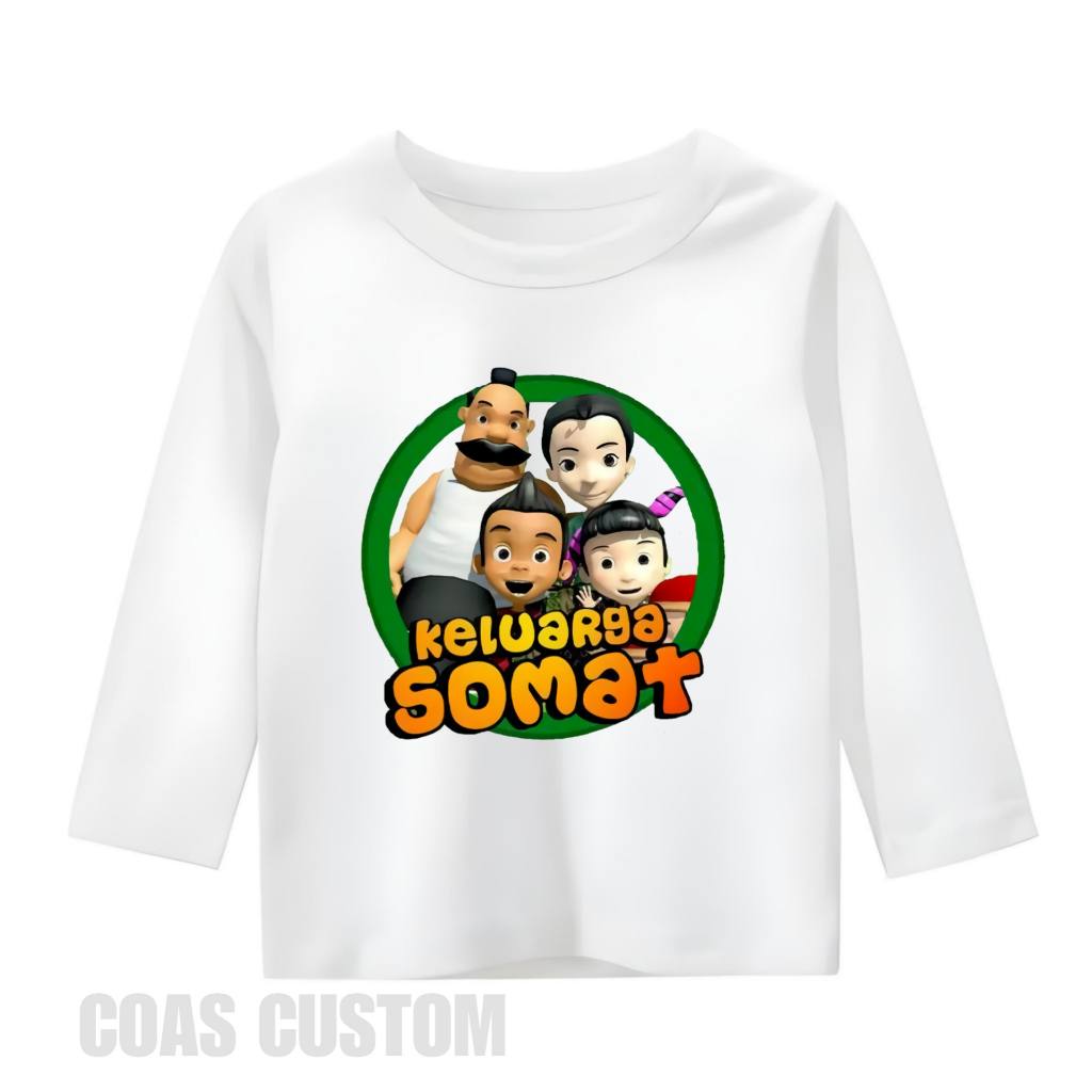 BAJU KAOS KELUARGA SOMAT ANIMASI ANAK