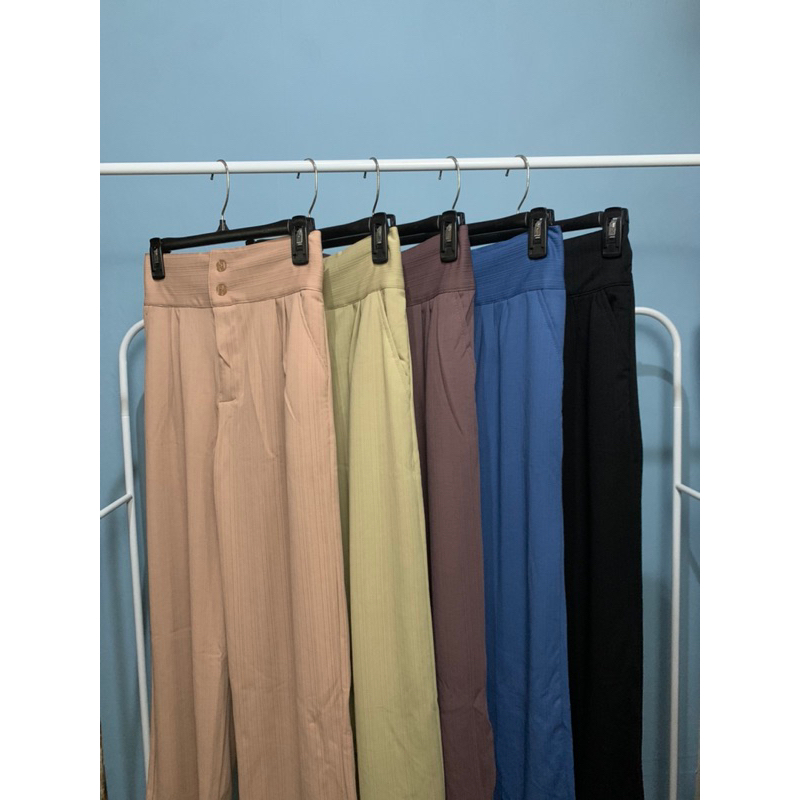 JENNIE KNIT kulot Knit Highwaist Bahan Knit Premium/Celana Kulot Wanita