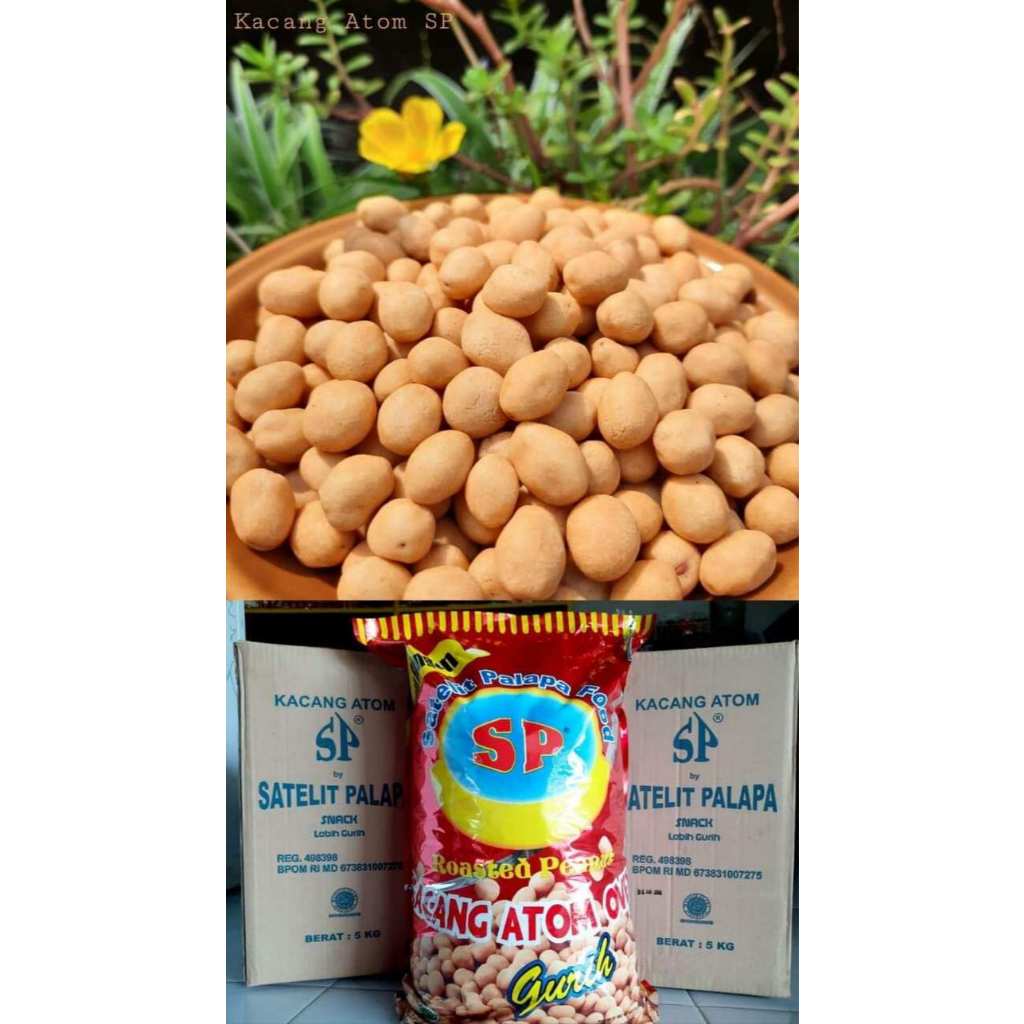 

GROSIR !!! 1 DUS KACANG ATOM OVEN SATELIT PALAPA BERAT 5 KG