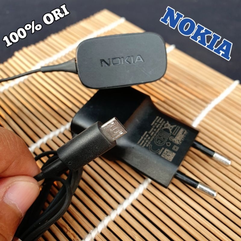 Charger Nokia 550mA 105 106 110 130 150 210 216 220 222 230 Original Copotan Bawaan Hp. 100% Ori