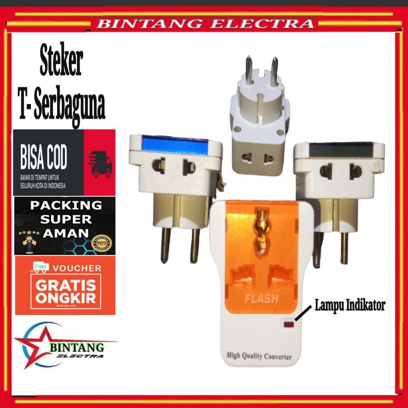 T -  Multi serbaguna, Steker T serbaguna
