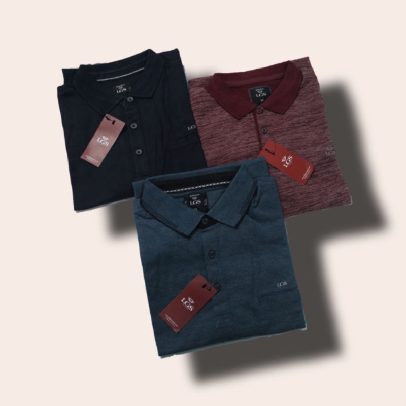 LGS - KAOS WANGKI KERAH PRIA - LENGAN PENDEK -  100% ORIGINAL - REGULER FIT