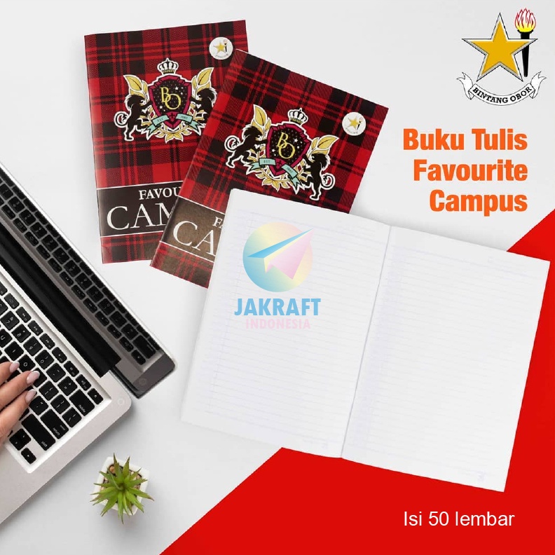 

LANGSUNG ORDER GAN 1 Pcs Buku Tulis BINTANG OBOR Favourite Campus B5 isi 5 Mirip Big Boss AA Maxy Maxi Boxy