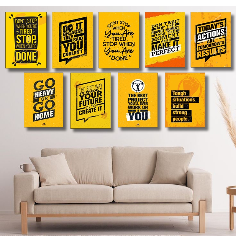 Poster motivasi - Hiasan dinding kata kata motivasi - Wall decor - Poster dinding aesthetic
