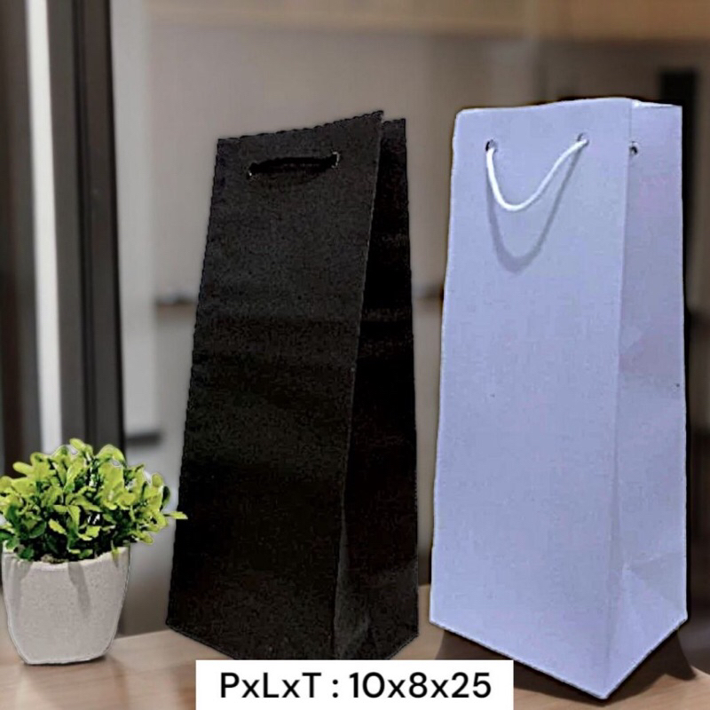 

Paperbag botol 10x8x25 | Tas souvenir botol