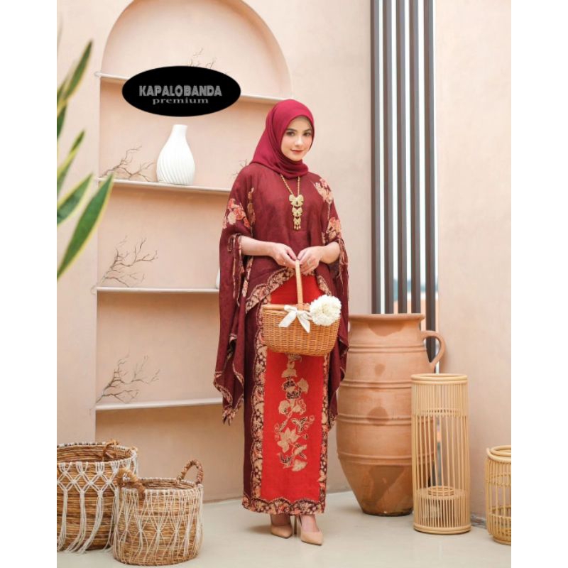 SETELAN ROK BATIK VISCOSE PREMIUM / SETELAN SEMI SUTRA / BATIK TRADISIONAL INDONESIA