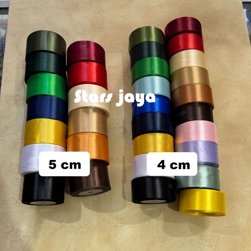 

Flash Sale Pita Satin Ukuran 4 cm Pita 5 cm Pita Kado Pita Besar Pita Dekorasi Pita hias