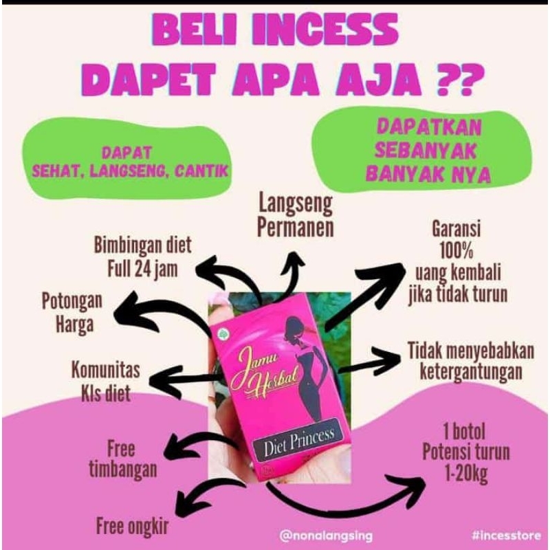 PROMO 2 BOTOL JAMU HERBAL DIET PRINCESS BERLAKU 24 JAM