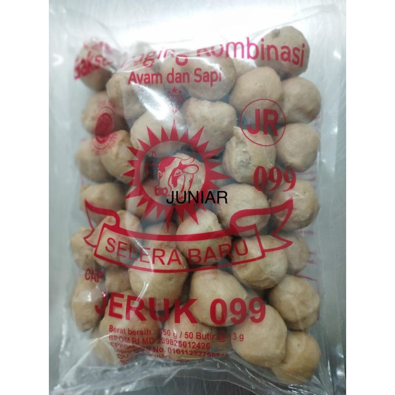 

Bakso Selera Baru Cap Jeruk 099 Isi 50 Butir