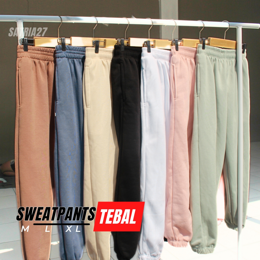 Celana Jogger Tebal | Celana Jogger Sweatpants | Jogger Pria Wanita | Celana Jogger Unisex | Sweatpa