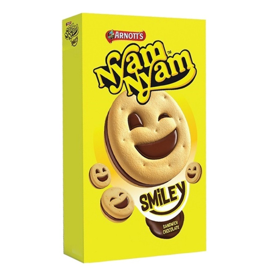 

NyamNyam Smiley Biskuit Sandwich Chocolate 45 g