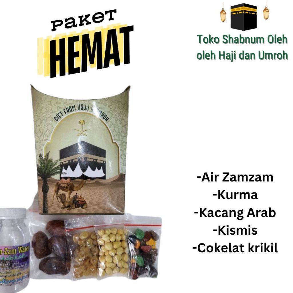 

Paket Oleh Oleh Haji & Umroh / Paket Hemat Murah Ekonomis Haji Umrah Coklat Kerikil