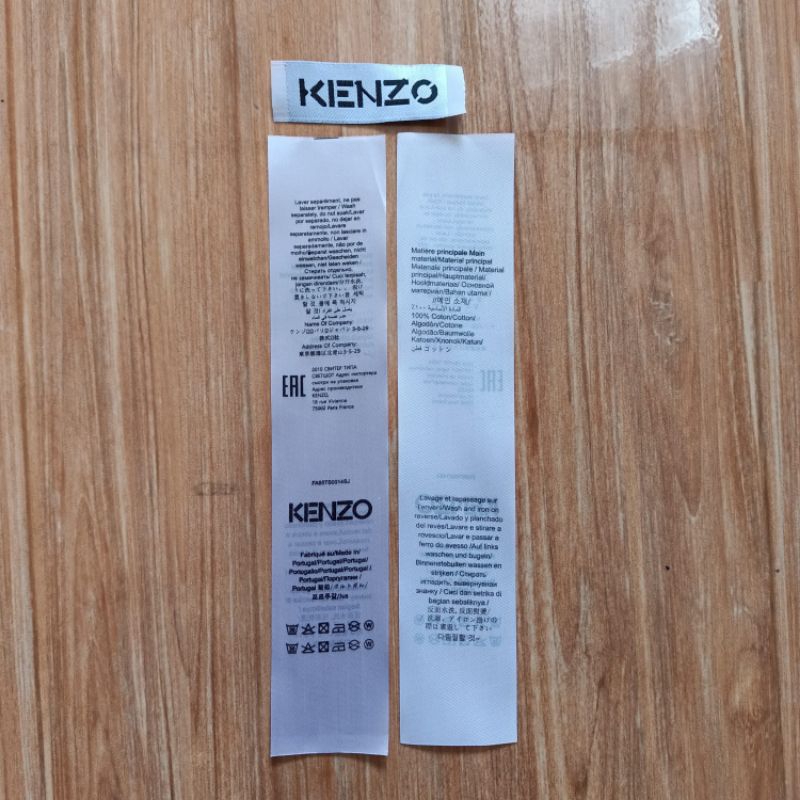 

Tag label Kenzo fullset || Tag kenzo Portugal