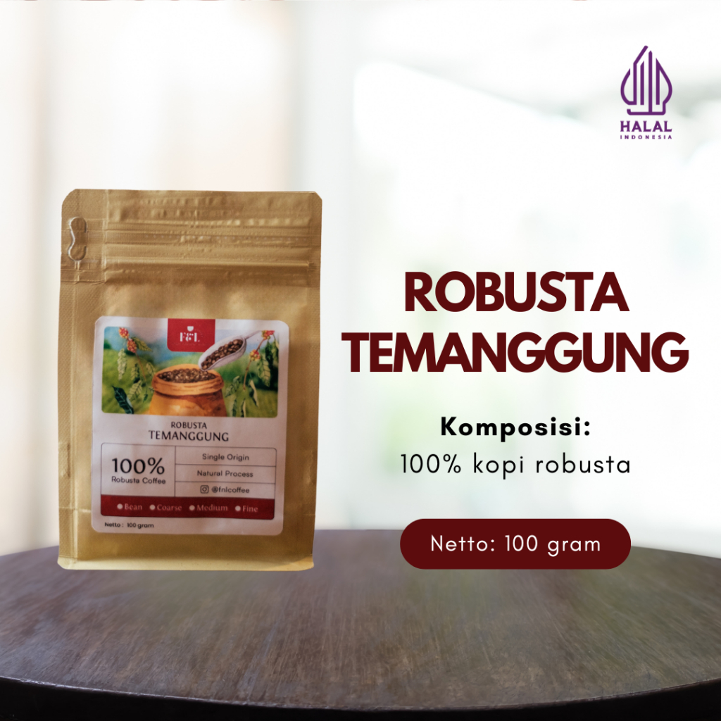 

Kopi Robusta Temanggung Premium 100 gram