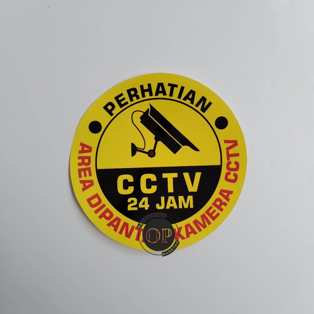 

Stiker CCTV - CCTV 24 Jam - Area Dipantau CCTV