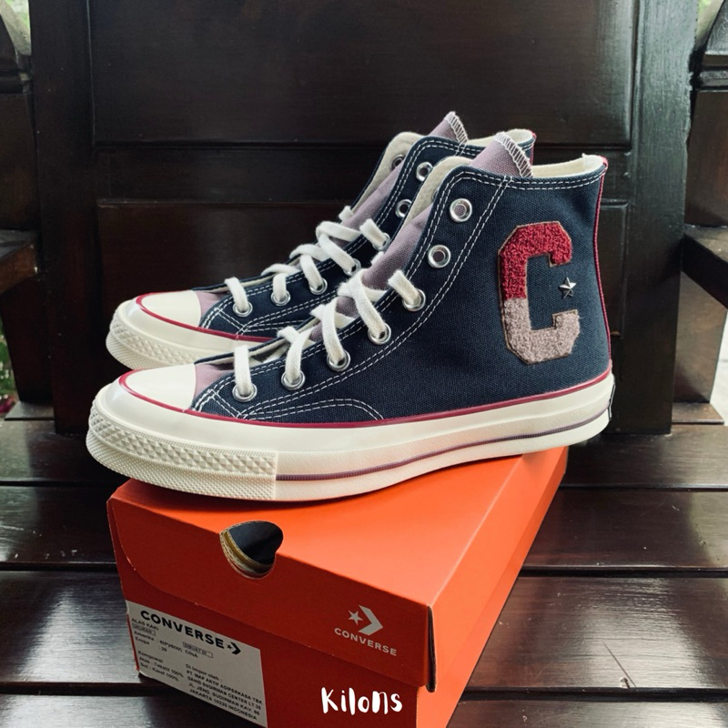 Converse Chuck 70s Hi Wordmark Latter C Obsidian Navy
