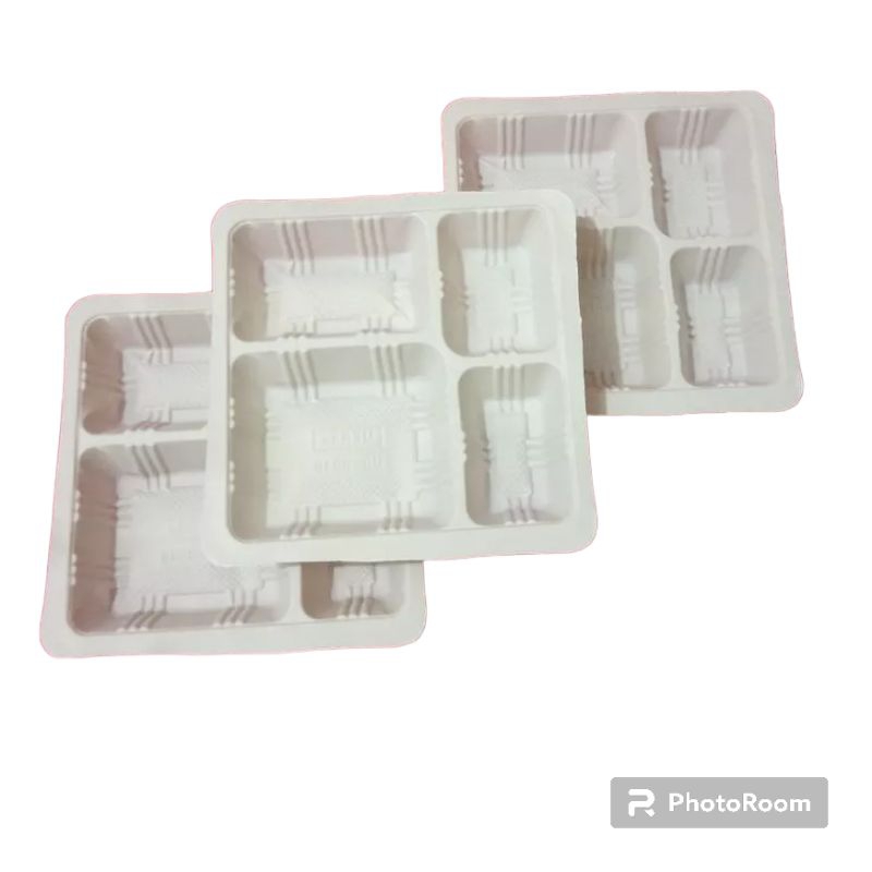 Mika putih sekat 4 20 pcs utk box 18x18