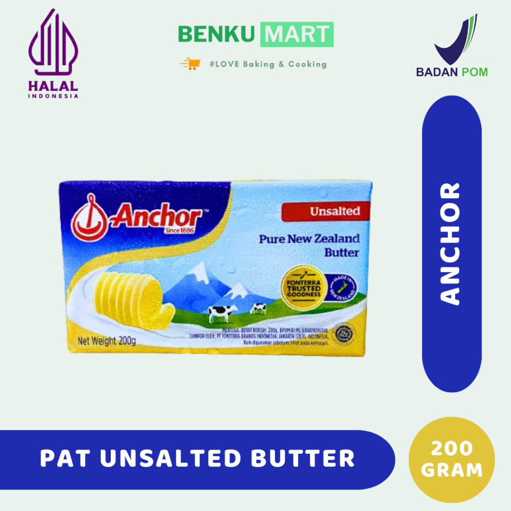 

Butter Anchor Unsalted 200 Gram