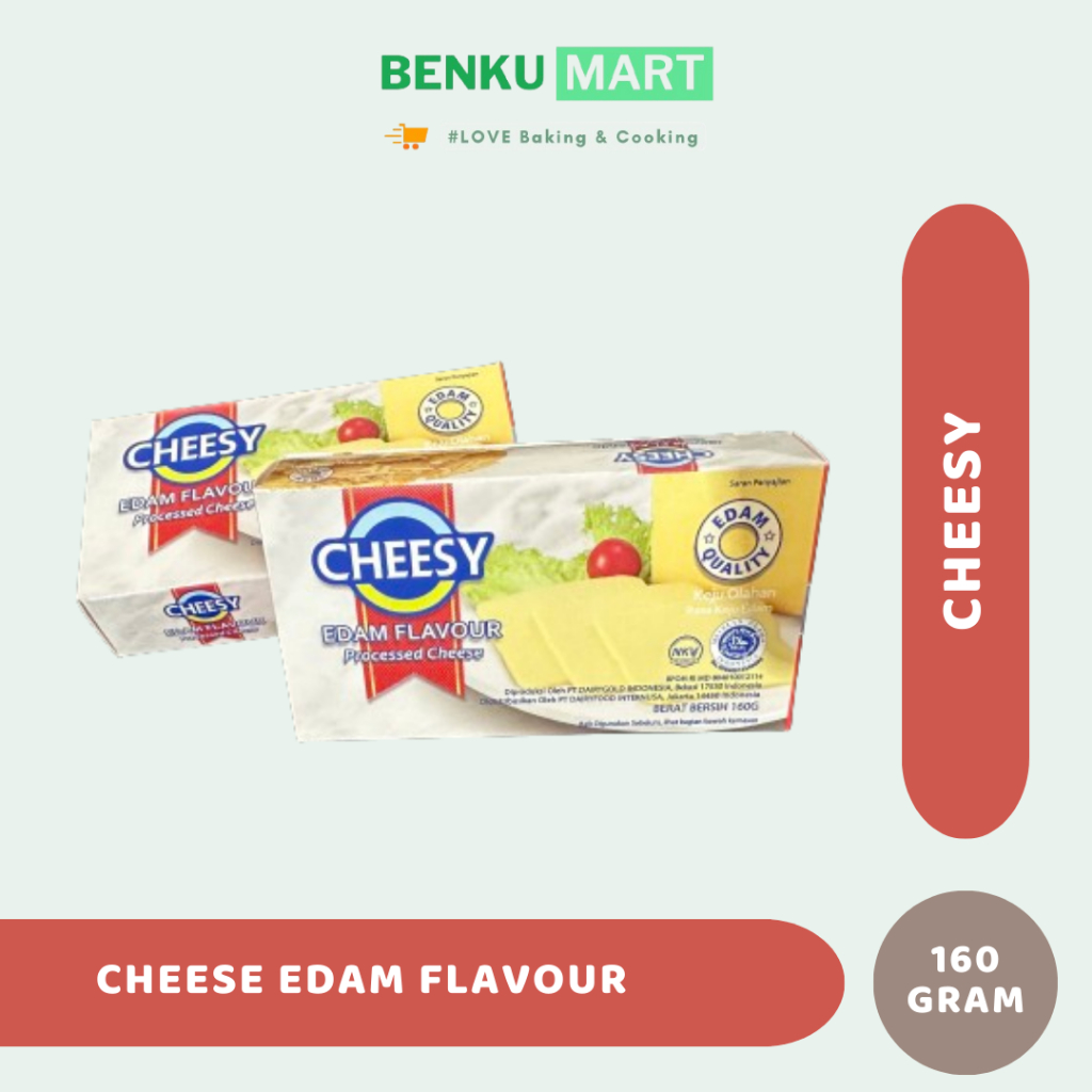 

Cheesy Edam Flavour - Keju Rasa Edam 160 gram HALAL