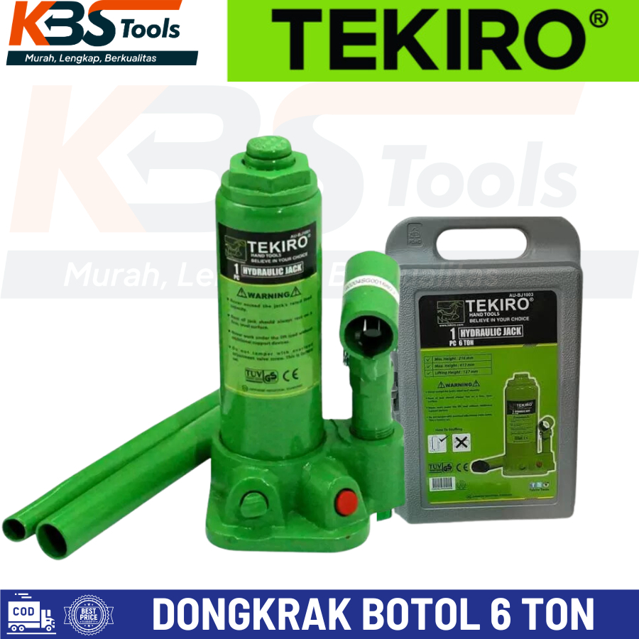 TEKIRO Dongkrak Botol 6 Ton / Hydraulic Jack Tekiro 6T /Dongkrak Mobil