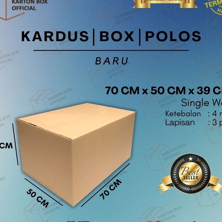 

HJ6 Kardus Karton Box Besar 7x5x39 CM Dus Packing Pindahan Tebal Kokoh Jumbo Polos