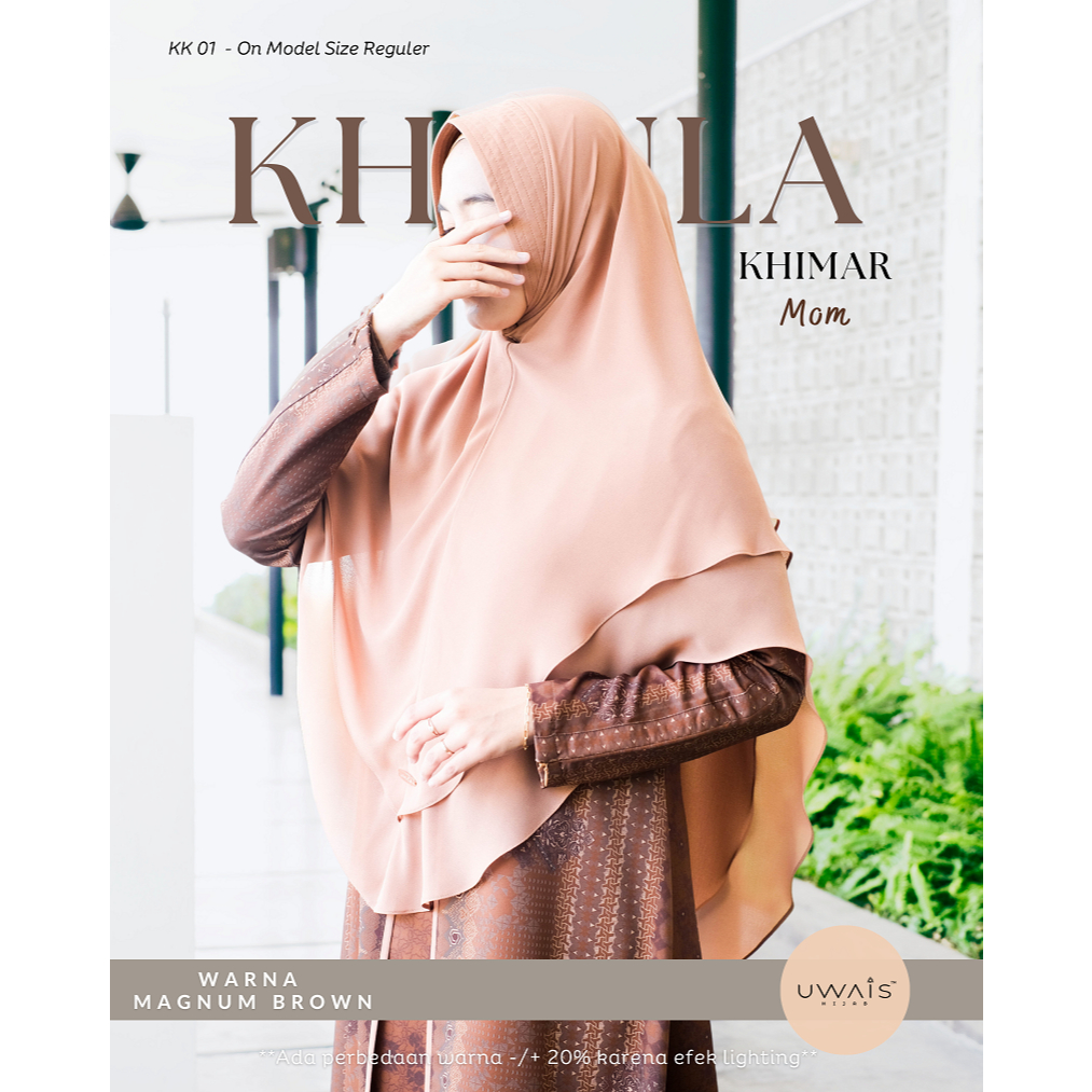 Uwais Hijab Official | KHAULA KHIMAR Hijab Instan BABY DOLL Pet Tipis Soft Pet Antem Dewasa UMMAYA S