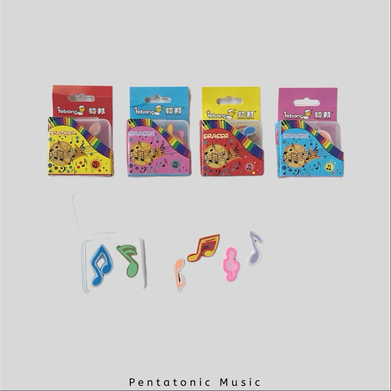 

Penghapus Musik Music Mini Eraser Set Alat Tulis Unik