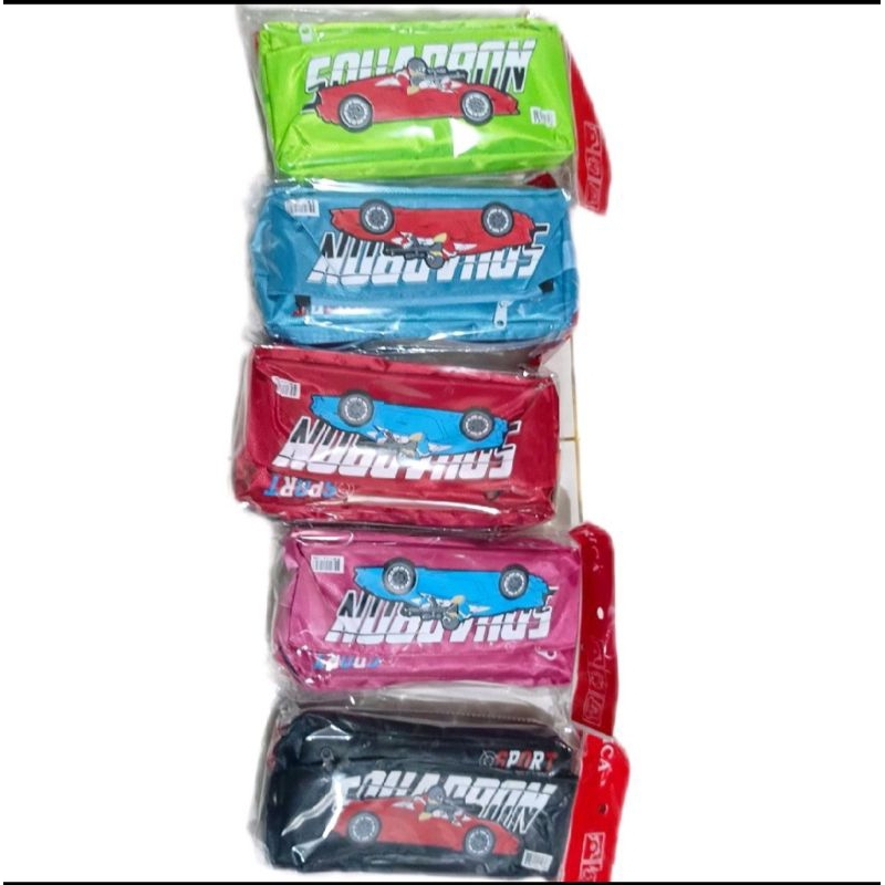 

Kotak Pinsil Bahan Kain Motif Cowok 2 Kancing