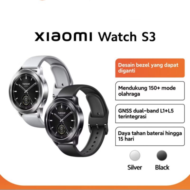 XIAOMI WATCH S3 SMARTWATCH 1.43" AMOLED GARANSI RESMI XIAOMI