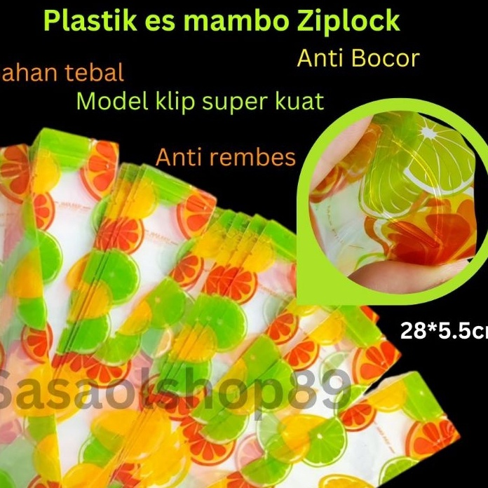 KP8 Plastik Es Lilin Klip Plastik Es Mambo Plastik Es Krim Pouch panjang Plastik Klip Panjang