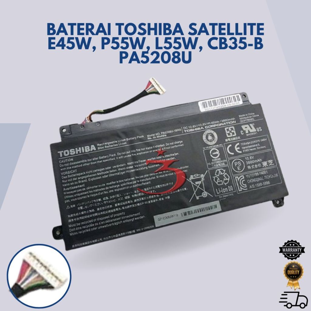 Battery Toshiba Satellite E45 E45W-C P55W PA5208 ORIGINAL